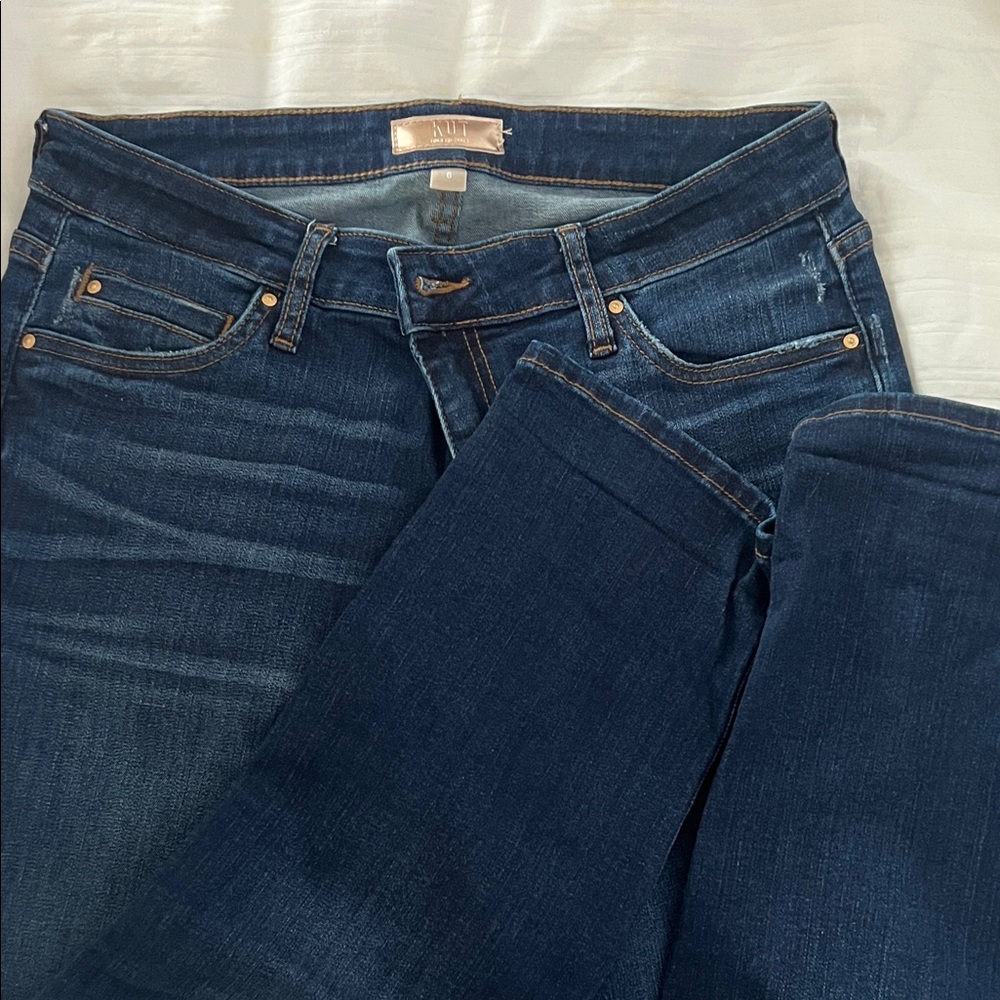 Kut from the Kloth Dark Blue Boyfriend Jeans